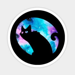 Funny Galaxy Cat Magnet